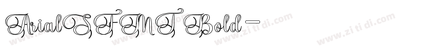 ArialSFMT Bold字体转换